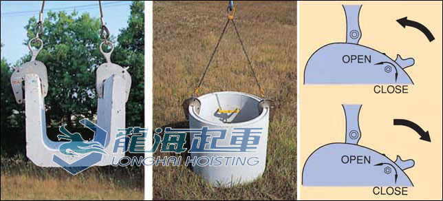 CU-M混凝土专用夹钳吊装案例 CU-M混凝土专用夹钳吊装案例