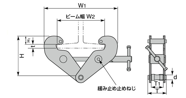 SBN-E型世霸横梁夹挂具尺寸